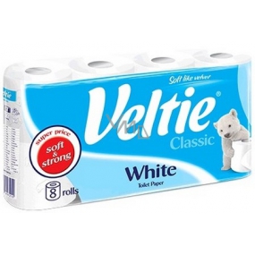 Veltie White Toilettenpapier weiß 2-lagig 180 reißt 8 Rollen