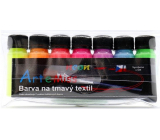 Art e Miss Barva vodou ředitelná na tmavý textil neon 7 x 12 g