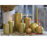 Lima Alfa Kerze Goldkugel 100 mm 1 Stück
