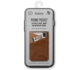 Wenn Bookaroo Phone Pocket Case - Handytasche für Dokumente braun 195 x 95 x 18 mm
