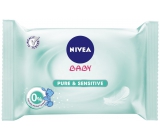 Nivea Baby Pure & Sensitive Reinigungstücher für empfindliche Haut für Kinder 63 Stück