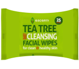 Escenti Teebaum Reinigungstücher für das Gesicht 25 Stück