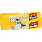 Fino Color Müllsäcke mit Griffen gelb, 7 µm, 20 Liter, 44 x 50 cm, 30 Stück