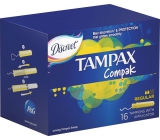 Tampax Compak Normale Frauentampons mit 16-teiligem Applikator