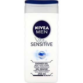 Nivea Men Sensitive Duschgel für Körper, Gesicht und Haare 250 ml