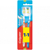 Colgate Extra Clean Mittlere mittlere Zahnbürste 1 + 1 Stück