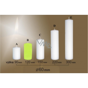 Lima Candle glatter hellgrüner Zylinder 60 x 120 mm 1 Stück