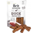 Brit Jerky Trockenfleisch behandelt Proteinriegel aus Ente und Huhn für erwachsene Hunde 80 g