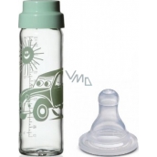 Simax Baby Glasflasche mit Silikonsauger 250 ml verschiedene Motive und Farben