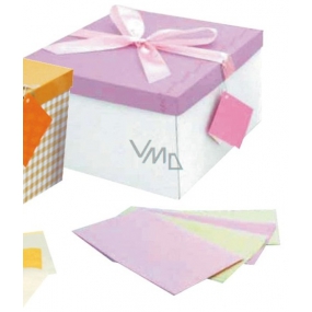 Angel Folding Geschenkbox mit Band rosa 25 x 25 x 14,5 cm 1 Stück