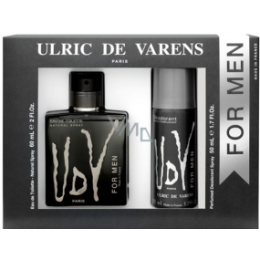 Ulric de Varens UDV für Männer Eau de Toilette 60 ml + Deodorant Spray 50 ml, Geschenkset