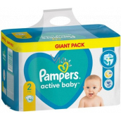 Pampers Active Baby Giantpack Mini Größe 2, 4-8 kg Windelhöschen 96 Stück