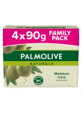 Palmolive Naturals Olivenmilch feste Toilettenseife 3 + 1 Stück 90 g