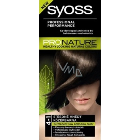 Syoss ProNature lang anhaltende Haarfarbe 4-1 mittelbraun