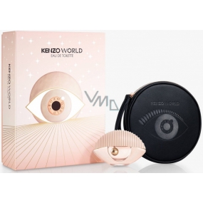 Kenzo World Eau de Toilette Eau de Toilette für Frauen 50 ml + Kosmetiktasche, Geschenkset