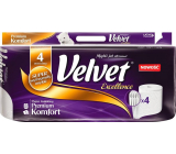 Velvet White Excellence Premium Comfort Luxus-Toilettenpapier 4-lagig 8-teilig