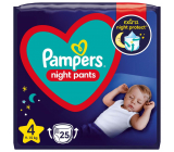 Pampers Night Pants Größe 4, 9 - 15 kg Windelhöschen 25 Stück