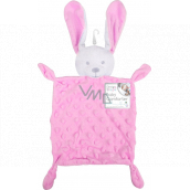 Erste Schritte Schläfrig mit Plüschkopf Hare Minky pink 26 x 18 cm