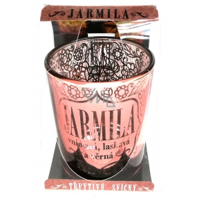 Albi Glitzernder Kerzenhalter aus Glas für JARMILA Teekerze, 7 cm
