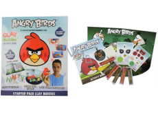 Angry Birds Clay Buddies vytvoř si vlastní figurku kreativní sada, doporučený věk 3+
