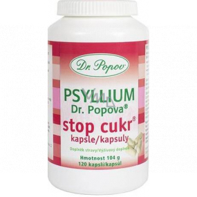 DR. Popov Psyllium Stop Zuckerkapseln 120 Stück 104 g