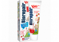 Biorepair Junior Zahnpasta mit Erdbeergeschmack für Kinder von 0 bis 6 Jahren 50 ml