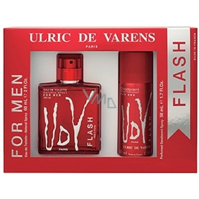 Ulric de Varens UDV-Blitz für Männer Eau de Toilette 60 ml + Deodorant-Spray 50 ml, Geschenkset