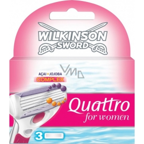 Wilkinson Quattro für Damen Ersatzköpfe 3 Stück