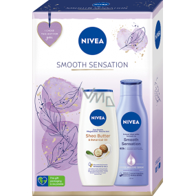 NIVEA Smooth Sensation tělové mléko 250ml, sprchový gel 250ml