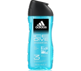Adidas Ice Dive 3in1 Duschgel für Körper, Haare und Haut für Männer 250 ml
