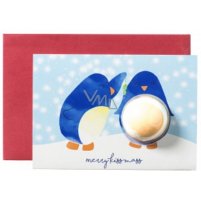 Bomb Cosmetics Merry Penguin Christmas Weihnachtskarte mit Ballistik 50 g