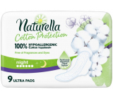 Naturella Cotton Protection Ultra Night Damenbinden mit Flügeln 9 Stück