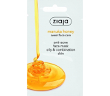 Ziaja Manuka Honig Anti-Akne-Gesichtsmaske mit manuellem Honig für fettige und Mischhaut 7 ml