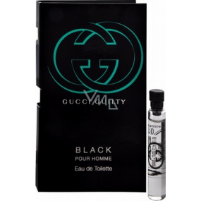 DÁREK Gucci Guilty Black pour Homme toaletní voda 2 ml s rozprašovačem, Vialka