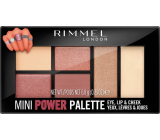 Rimmel London Mini Power Palette Lidschatten-, Lippen- und Gesichtspalette 006 Fierce 6,8 g