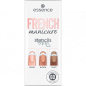 Essence French Manicure Stencils Nagelschablonen 01 Walk The Line 60 Stück
