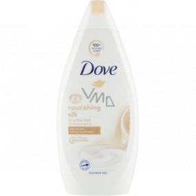 Dove Nourishing Silk Duschgel für lang anhaltende, gepflegte Haut 500 ml