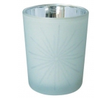 Glaskerzenhalter weiß 6,5 cm Nr. 3