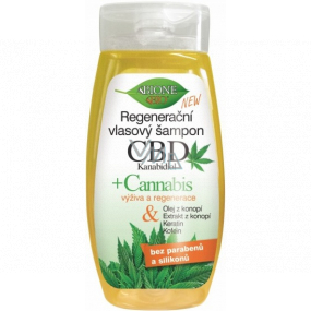 Bione Cosmetics CBD Kanabidiol regenerační šampon pro všechny typy vlasů 260 ml