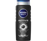 Nivea Men Active Clean sprchový gel na tělo, tvář a vlasy 500 ml