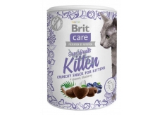 Brit Care Cat Snack Knuspriger Hühnergenuss mit Sense- und Blaubeerzusatzfutter für Kätzchen ab einem Alter von 6 Wochen von 100 g