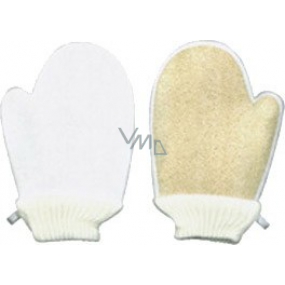 Abella Lufa Cylindrica Massage Waschlappen Handschuhe + Frottee LF Nr. 15 17 x 23 cm