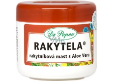 Dr. Popov Rakytela Sanddornsalbe mit Aloe Vera beruhigt, spendet Feuchtigkeit für normale und getrocknete Haut, auch zur Pflege von Narben, Verbrennungen und Erfrierungen geeignet 50 ml