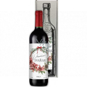Bohemia Gifts Merlot Vánoční svařák červené dárkové víno 750 ml