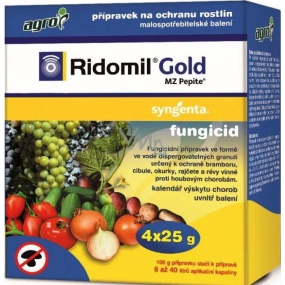 Agro Ridomil Gold MZ Fungizid Pepite Pflanzenschutzmittel 4 x 25 g
