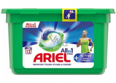 Ariel All in 1 Pods Aktive Deo-Fresh Gelkapseln zum Waschen von Kleidung 12 Stück