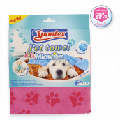 Spontex Pet Towel Mikrofasertuch aus Mikrofaser für Hunde und Katzen 40 x 80 cm 1 Stück