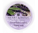 Heart & Home Lavendel und Salbei Soja natürliches Duftwachs 27 g