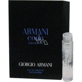 Giorgio Armani Code Colonia Eau de Toilette für Männer 1,2 ml mit Spray, Fläschchen