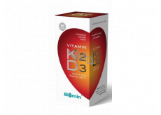 Biomin Vitamin K2 + Vitamin D3 Nahrungsergänzungsmittel mit 60 Stück Vitaminen